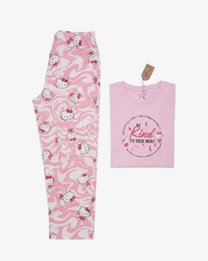 Women’s Pyjama Comfortable Cotton Nightwear Top & Pant Set