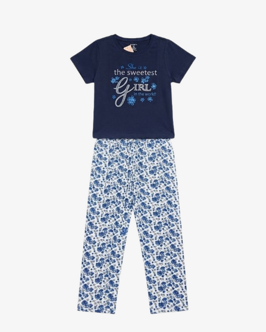 Women’s Pyjama Comfortable Cotton Nightwear Top & Pant Set