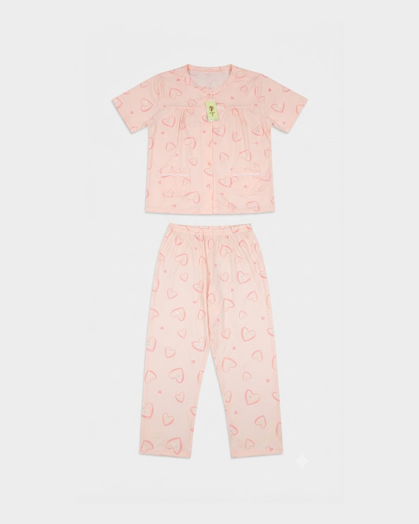 Women’s Pyjama Comfortable Cotton Nightwear Top & Pant Set