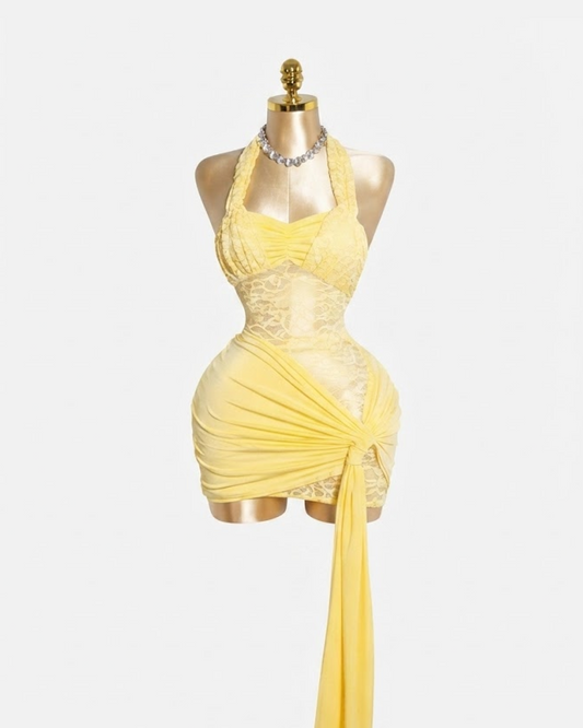 Yellow Lace Dress