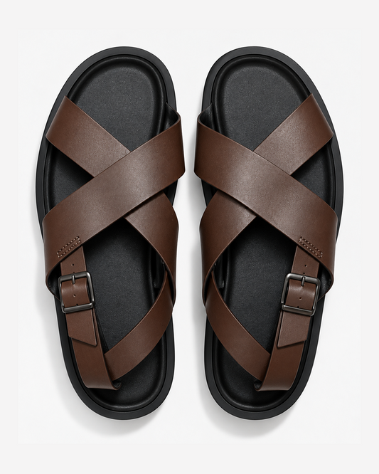 Zara Strap Leather Sandal