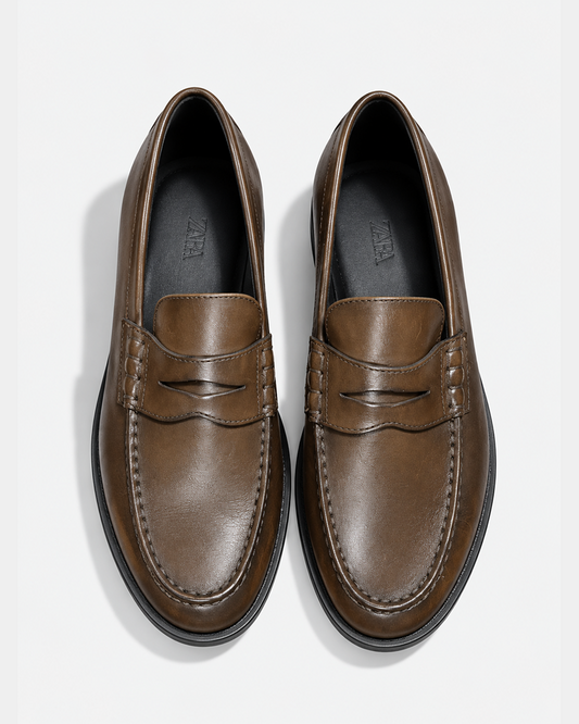 Zara Suede Loafers Shoe