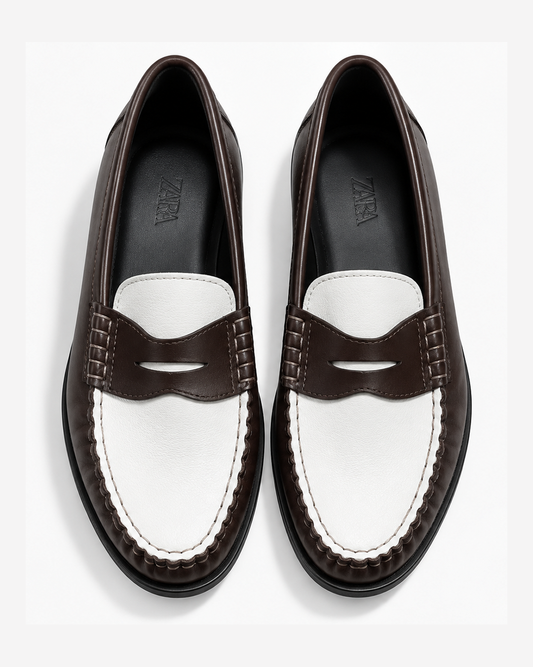 Zara Two Tone Loadfers Shoe
