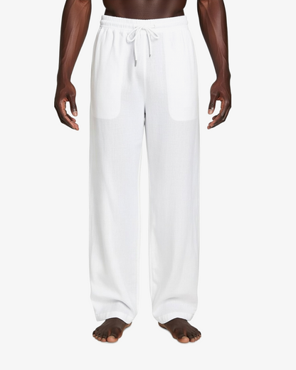 Boohoo Linen Drawstring Beach Trouser