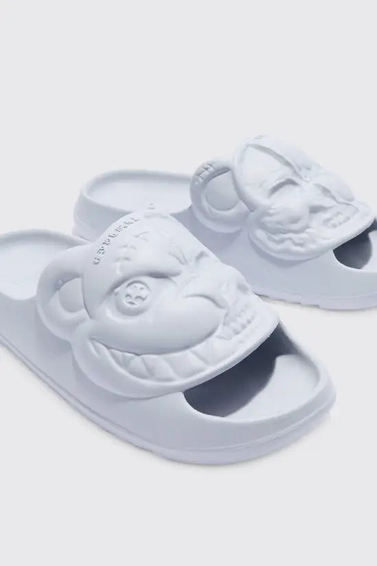 Boohooman Perforated Evil Teddy Slider