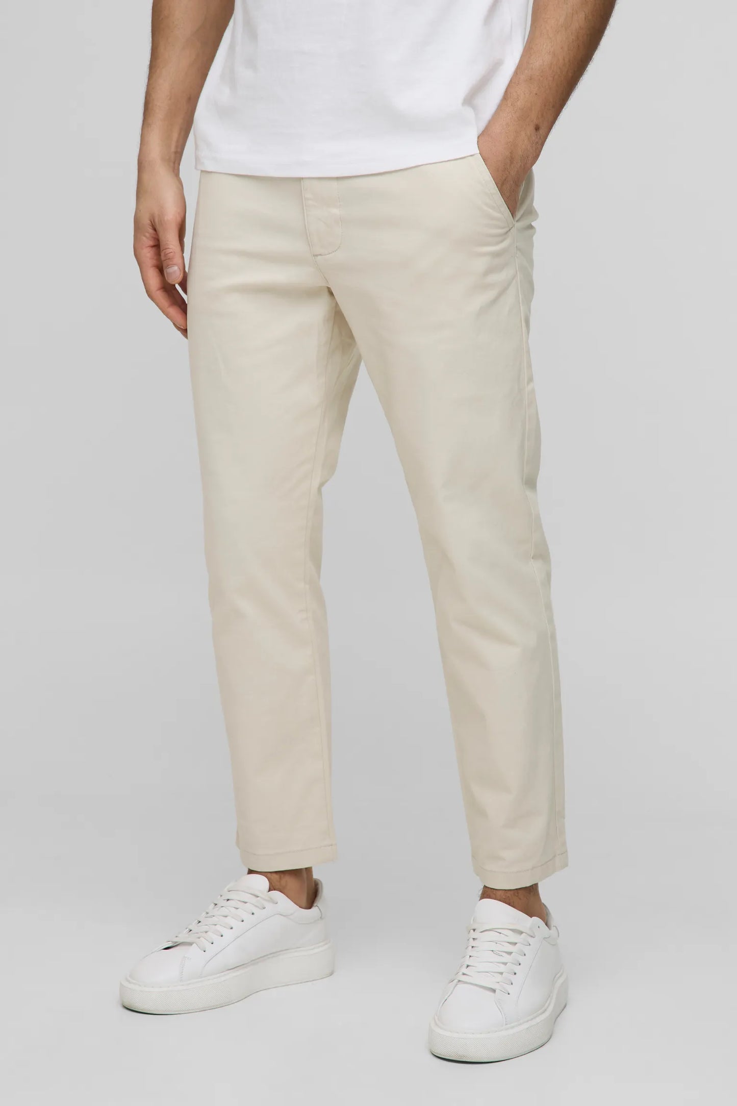 Boohooman Fixed Waist Strecth Skinny Chino