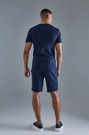 BOOHOOMAN MUSCLE FIT SCUBA T-SHIRT & SHORT