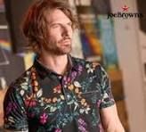 JOEBROWN PETAL PATTERNED SHORT SLEEVE SHIRT