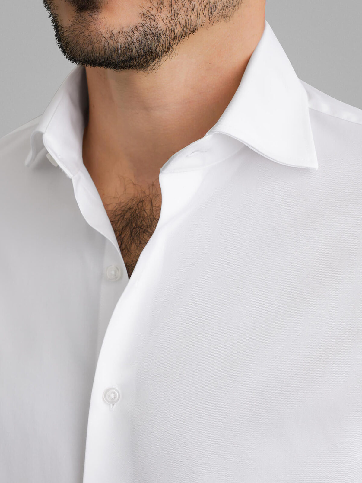 Dressman Twill Shirt in White