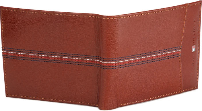 Tommy Hilfiger Flag Leather Bifold Credit Card Wallet