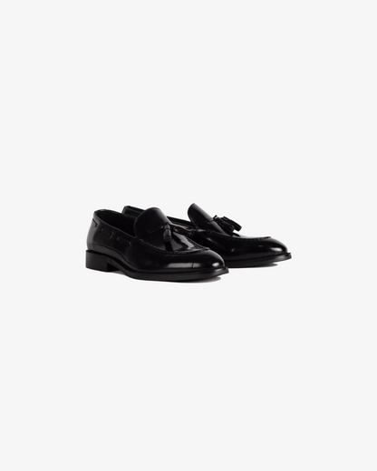 Poiseon Kensington Tassel Loafer - Black
