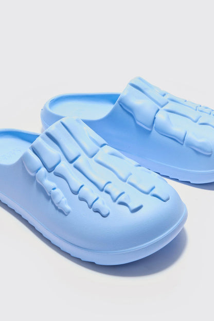 Boohooman Perforated Skeleton Moulded Mule