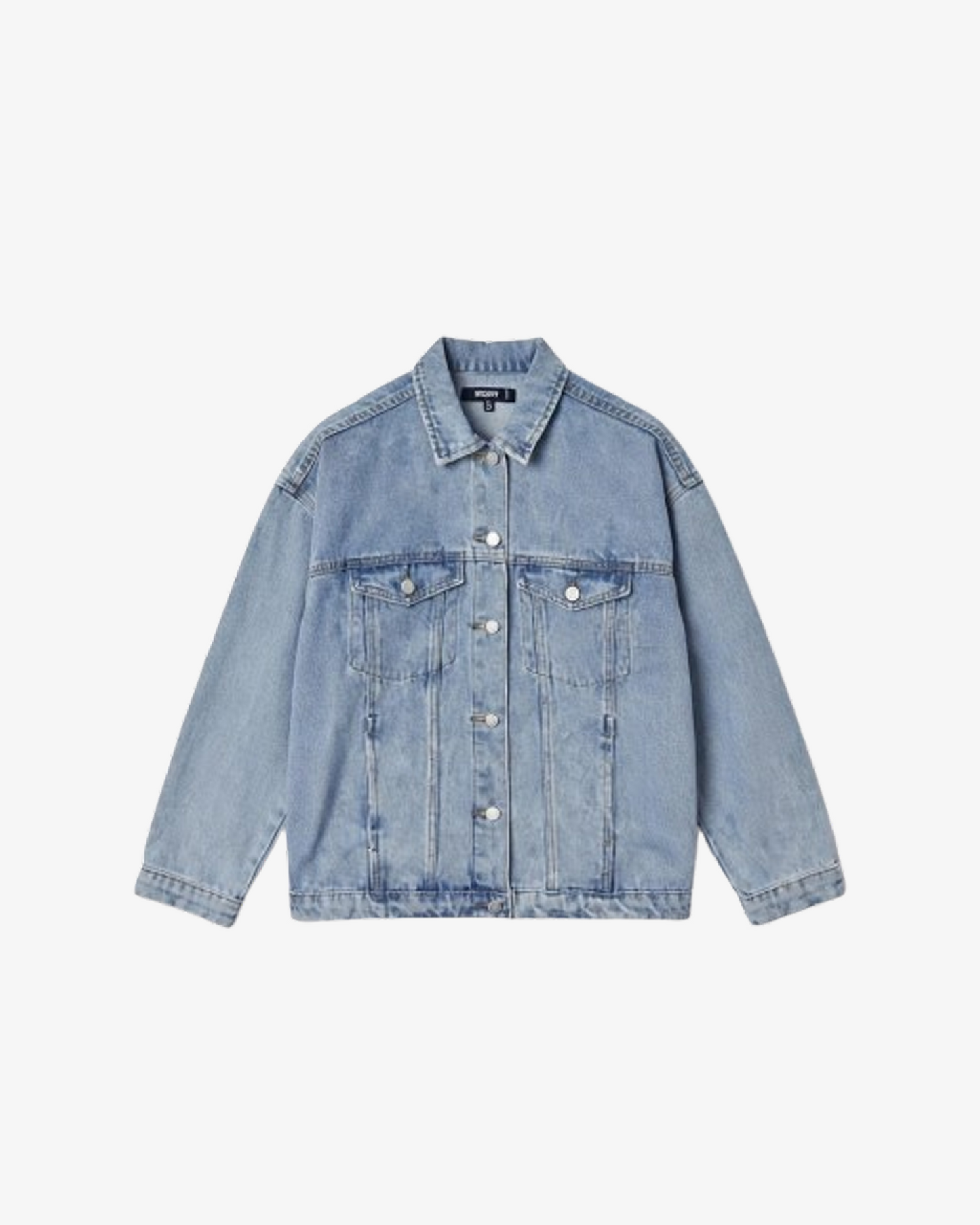 Misguided Oversized Ash Denim Jacket