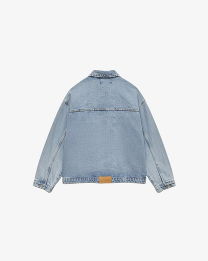 Misguided Oversized Ash Denim Jacket
