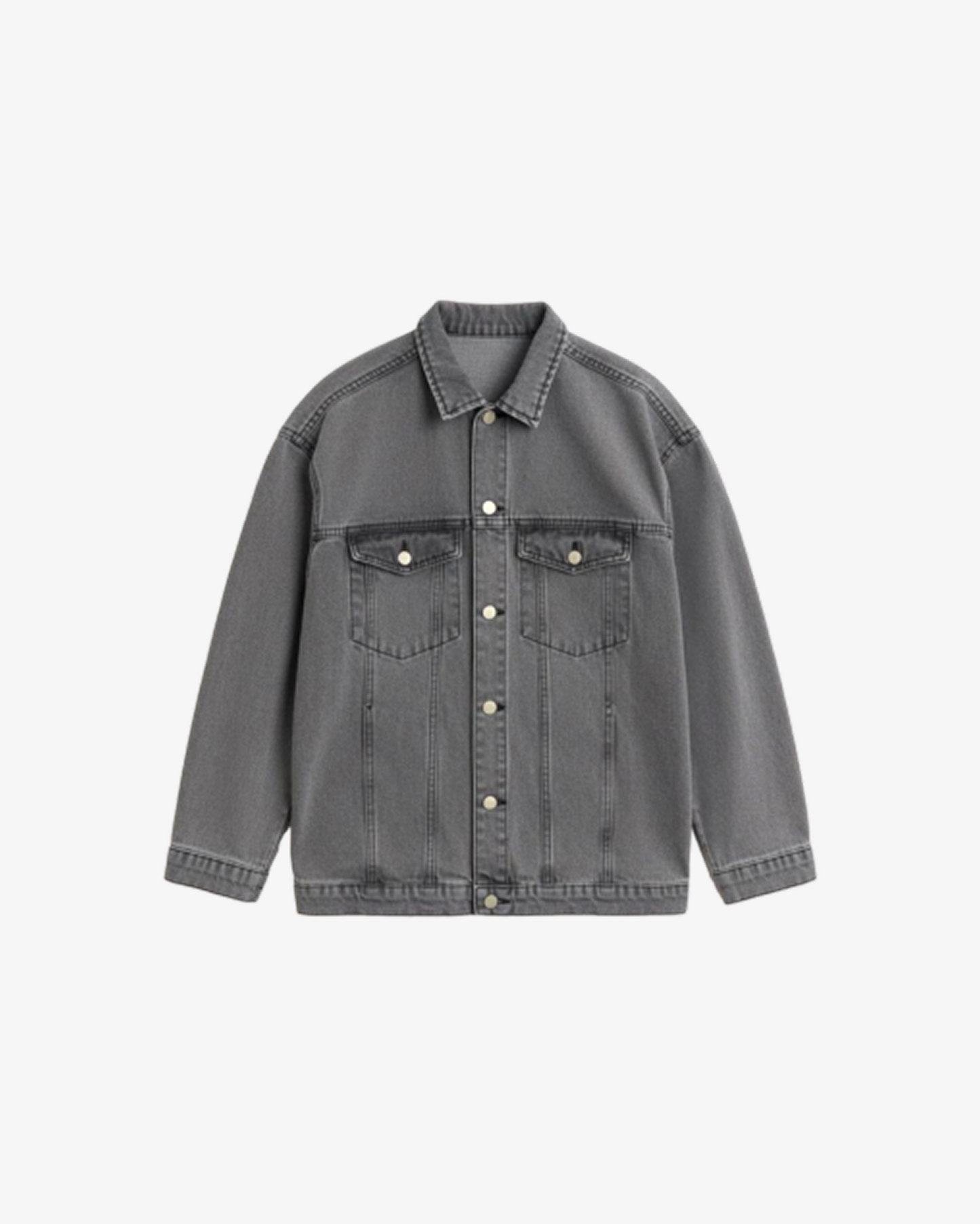 Misguided Oversized Ash Denim Jacket