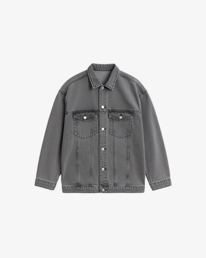 Misguided Oversized Ash Denim Jacket