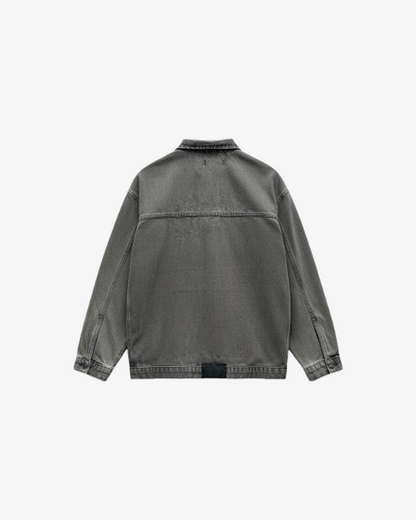 Misguided Oversized Ash Denim Jacket