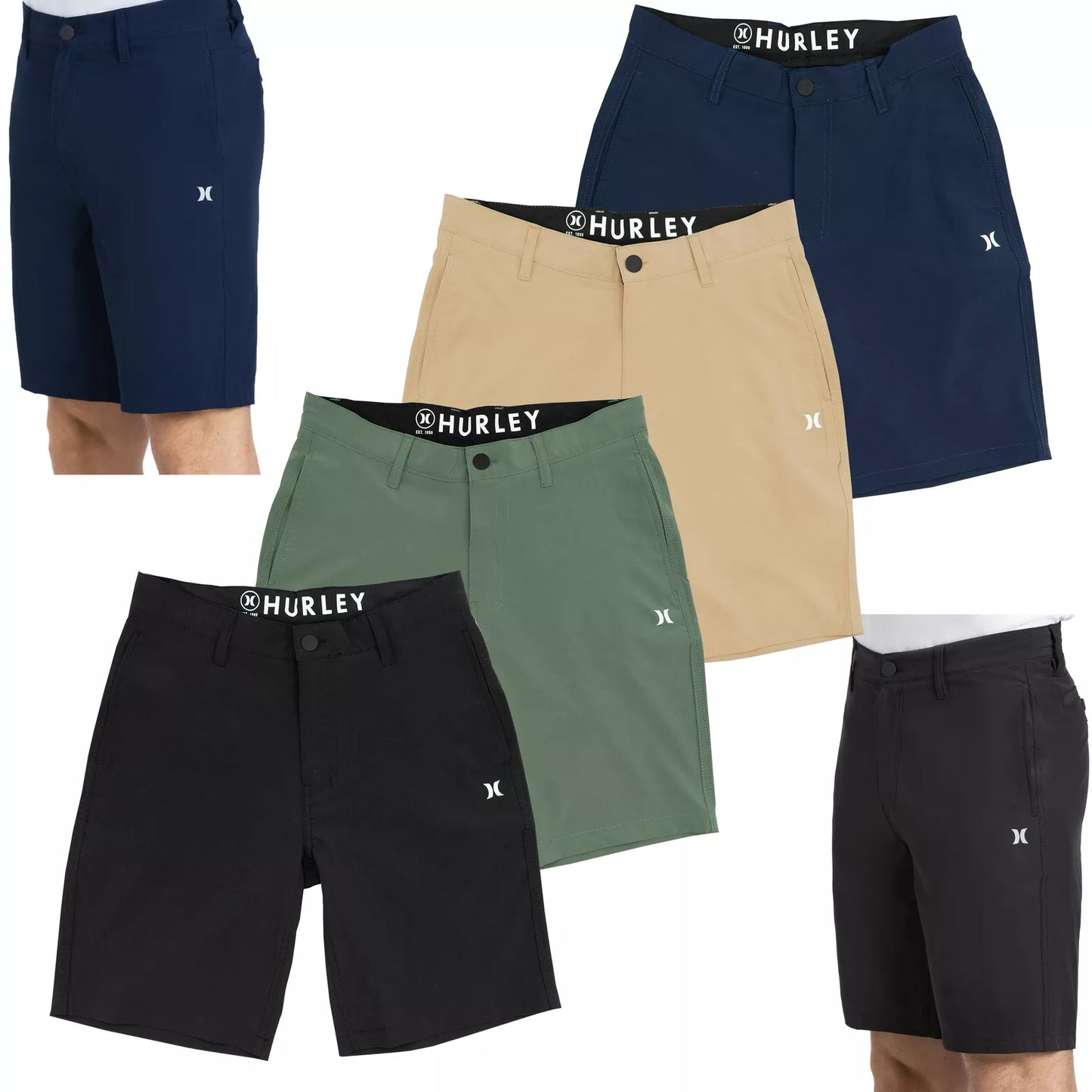 HURLEY HYBRID WALK SHORTS IN BROWN