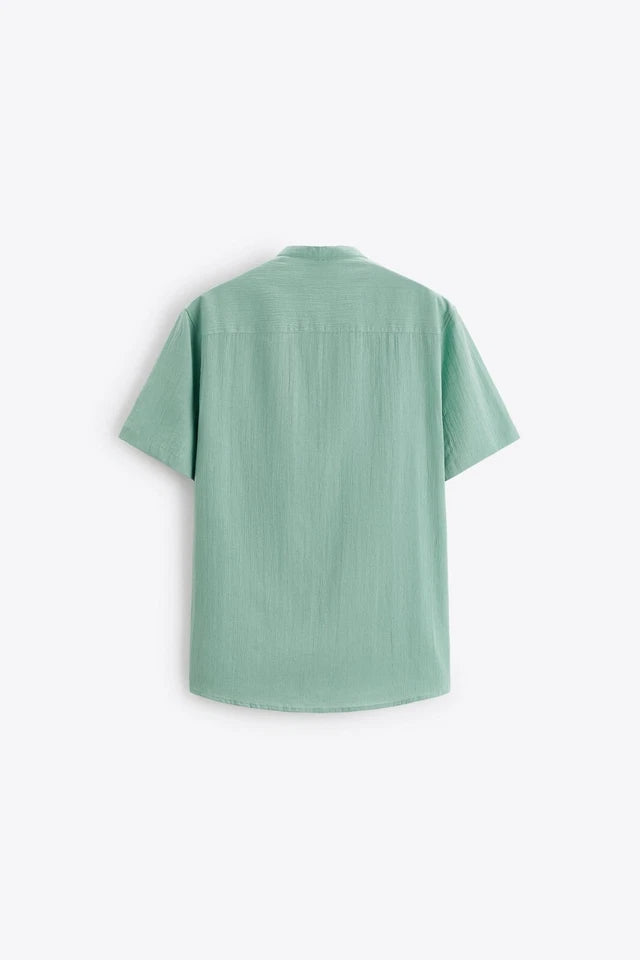 Zara Creased Effect Ss Shirt