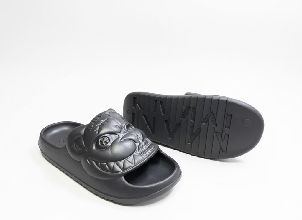 Boohooman Perforated Evil Teddy Slider