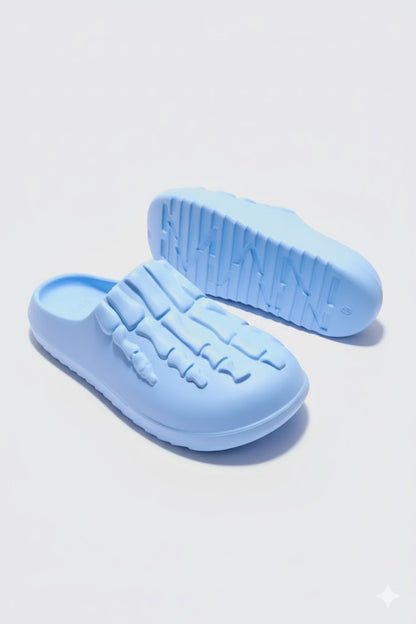 Boohooman Perforated Skeleton Moulded Mule