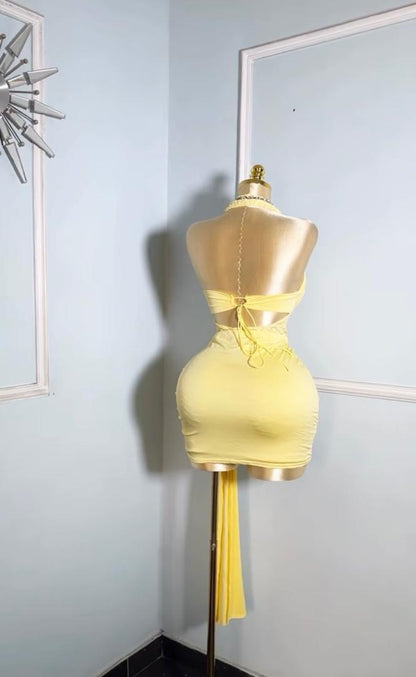Yellow Lace Dress